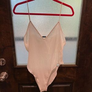 White shein body suit